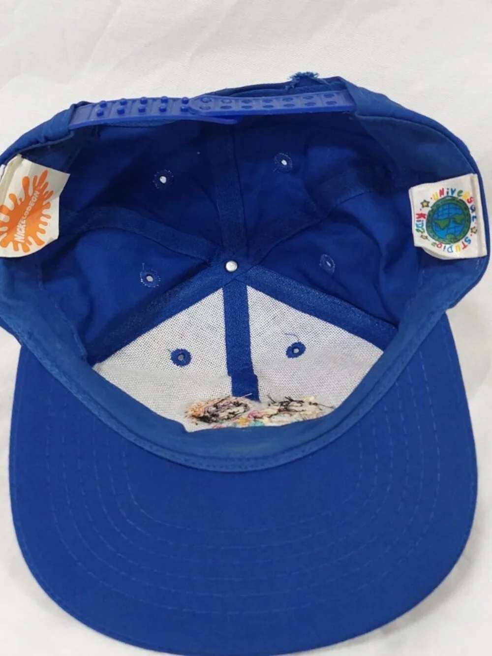 Vtg 90s Rugrats X Nickelodeon Chuckie Finster & Tommy Pickles Kids Snapback Hat.